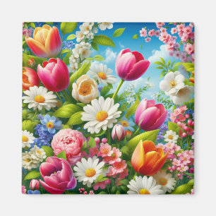 Íman Floral/primavera trabalho de arte