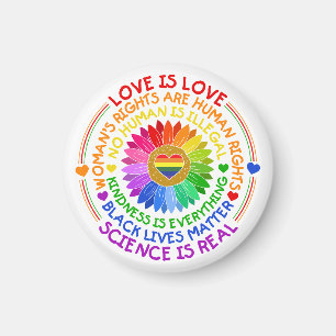 Íman Floral Rainbow Posição Política e Social