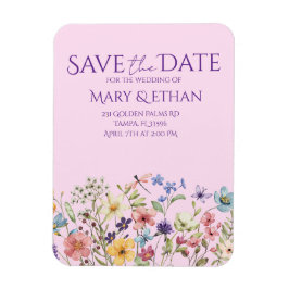 Íman Floral Save the Date Wedding Invitation 