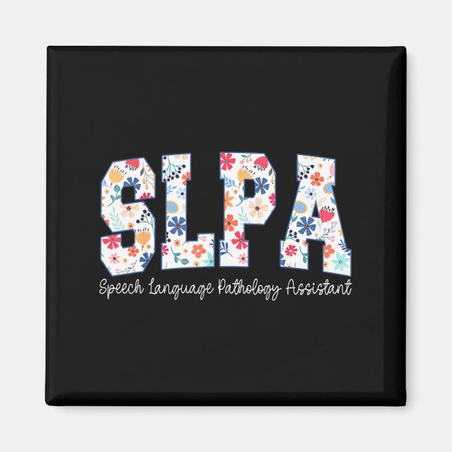 Íman Floral Speech Language Pathology Istant Slpa Appre (Frente)