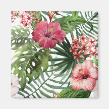 Floral Tropical Belo e Elegante | Magnet