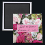 Íman Floral Wedding Favor Magnet<br><div class="desc">Floral Wedding Favor Magnet. Memória personalizada para os convidados do seu dia especial.</div>