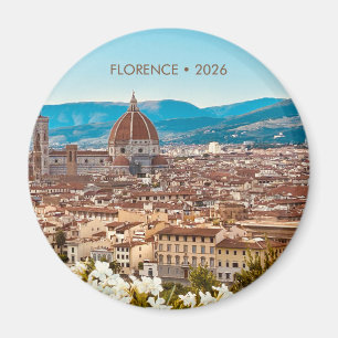 Íman Florence Itália Lembrança de Viagem Foto Ímã de Ge