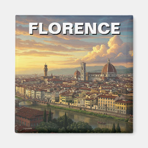 Íman Florence Itália Skyline Viagem