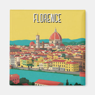 Íman Florence Itália Skyline Viagem Abstrato Art