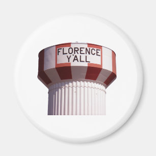 Íman Florence Y'all Water Tower Magnet