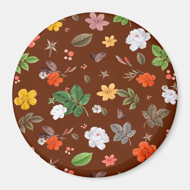 Íman Flores Amarelas e Rosas Brancas 12 (Frente)