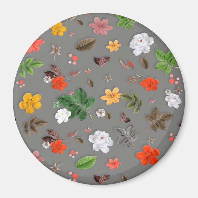 Íman Flores Amarelas e Rosas Brancas 16 (Frente)