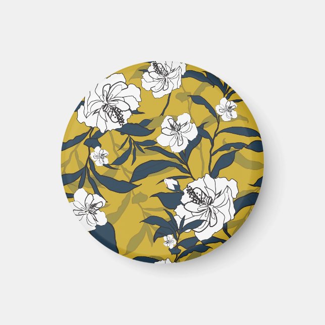 Íman Flores Amarelas Sem Fios. (Frente)