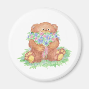 Íman Flores bonitos para você urso de ursinho