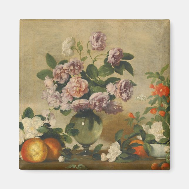 Íman Flores Brancas e Rosa (Pêonias Ainda Vidas) (Frente)