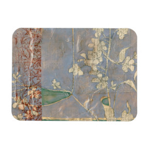 Íman Flores brancas em segundo plano