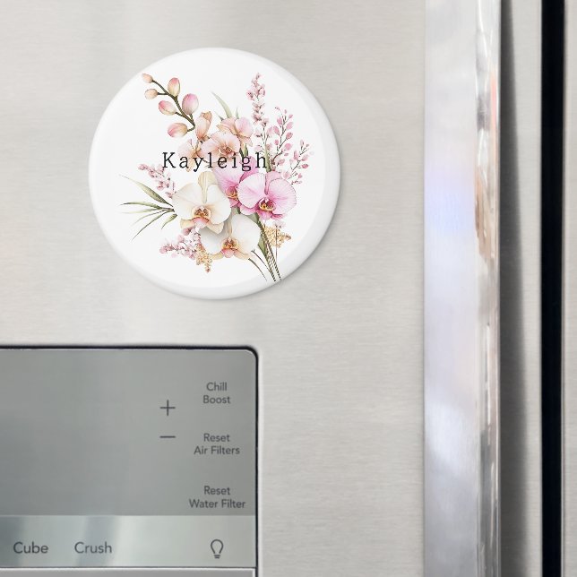 Íman Flores Brancas Tropicais De Orquídea Branca (In Situ (Fridge))