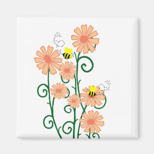 Íman Flores com ímã das abelhas