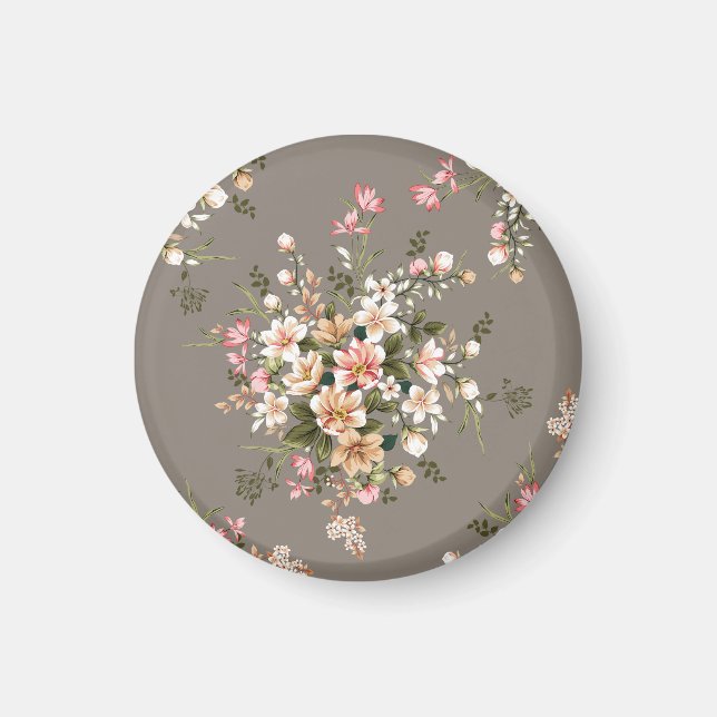 Íman Flores cor-de-rosa e negras nas cinzas. (Frente)