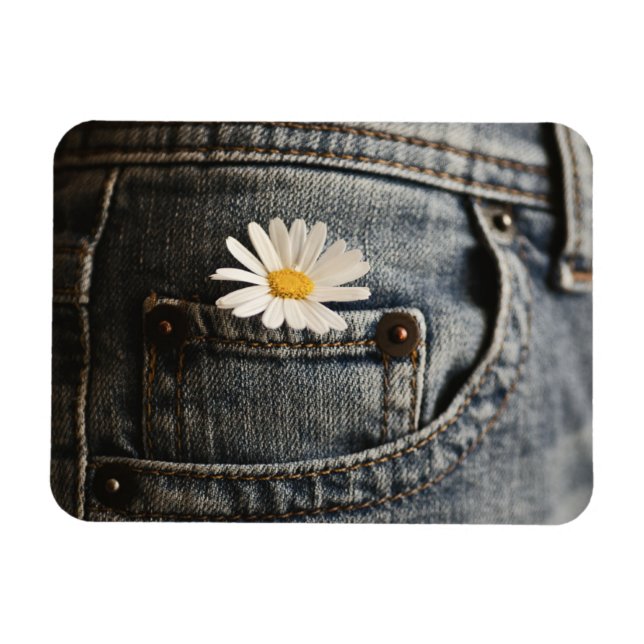 Íman Flores | Daisy in Jeans Pocket (Horizontal)