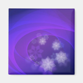 Íman Flores De abstrato No Fundo Do Indigo Dobrado