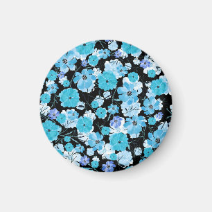 Íman Flores De Aquarela: Uma Tapeçaria Delicada