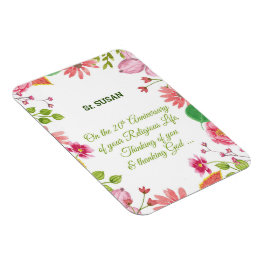 Íman Flores de Aquarelas Religiosas do 20 Religioso da