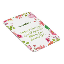 Íman Flores de Aquarelas Religiosas do 25 Religioso da 