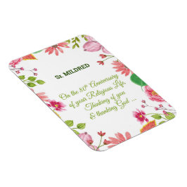 Íman Flores de Aquarelas Religiosas do 80 Religioso da 