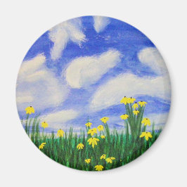 Íman Flores de Cama do Golfo em um Campo Brilhante