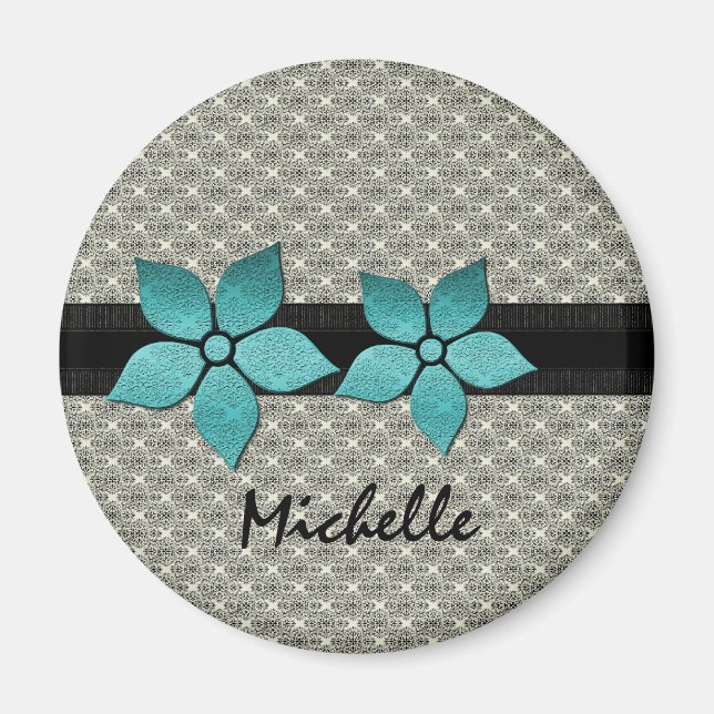 Íman Flores de Damasco, Magnetos de Borda Retirada (Frente)