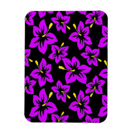 Íman Flores de Hibisco Roxo-Tropicais do Havaí