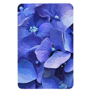 ÍMAN FLÔRES DE HORTÊNSIA AZUL
