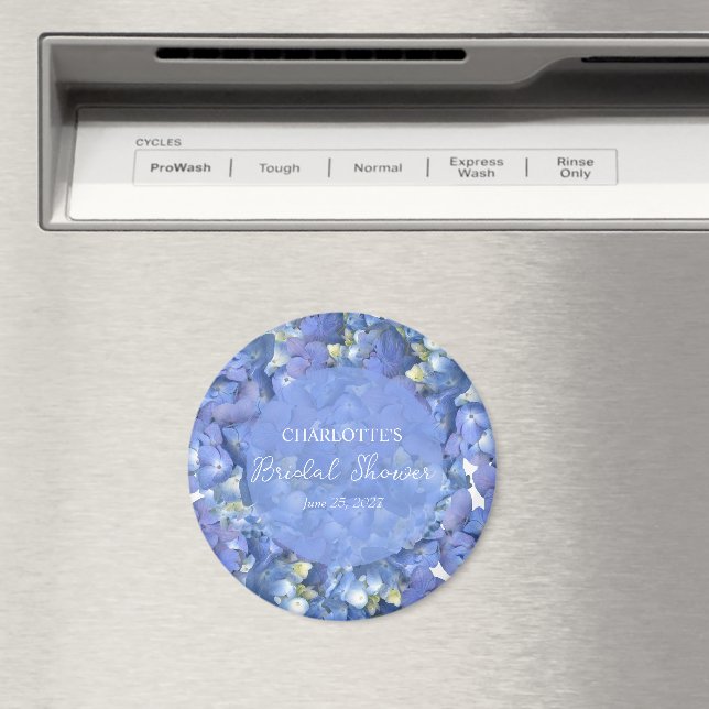 Íman Flores de Hortênsia Azul Personalizadas para Chá d (In Situ (Dishwasher))