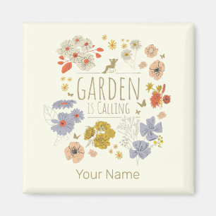 Íman Flores De Jardim Botânico Para Jardinagem Mãe E Pa