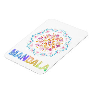 ÍMAN FLORES DE LOTUS COM COR MANDALA