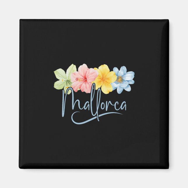 Íman Flores de Maiorca Espanha Ilhas Learic Floral Féri (Frente)