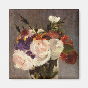 Íman Flores de Manet em um Vaso Cristal - Magnet
