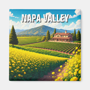 Íman Flores de Mostarda da Califórnia em Napa Valley