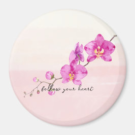 Íman Flores de Orquídea Rosa-Blush