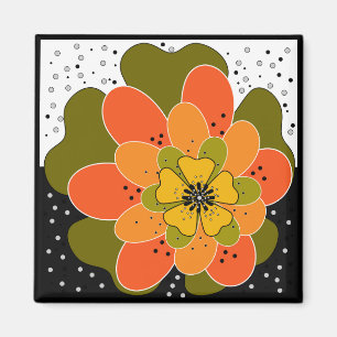 Íman Flores de outono, flor, latido de ilustração