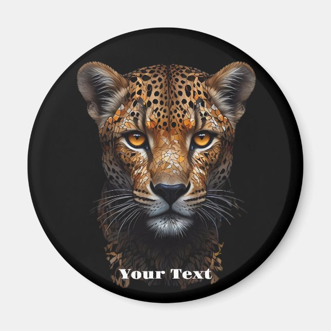 Íman Flores de Pantera Negra: Imãs de geladeira Florais (Frente)