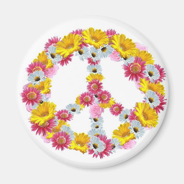 Íman flores de paz (Frente)