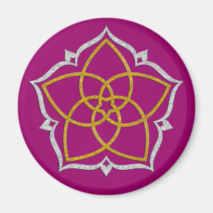 Íman FLORES DE VENUS/FLORESTA DE Vênus Lotus DOURADO P