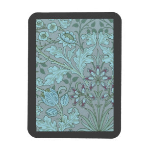 Íman Flores Decorativas Azul Pastel