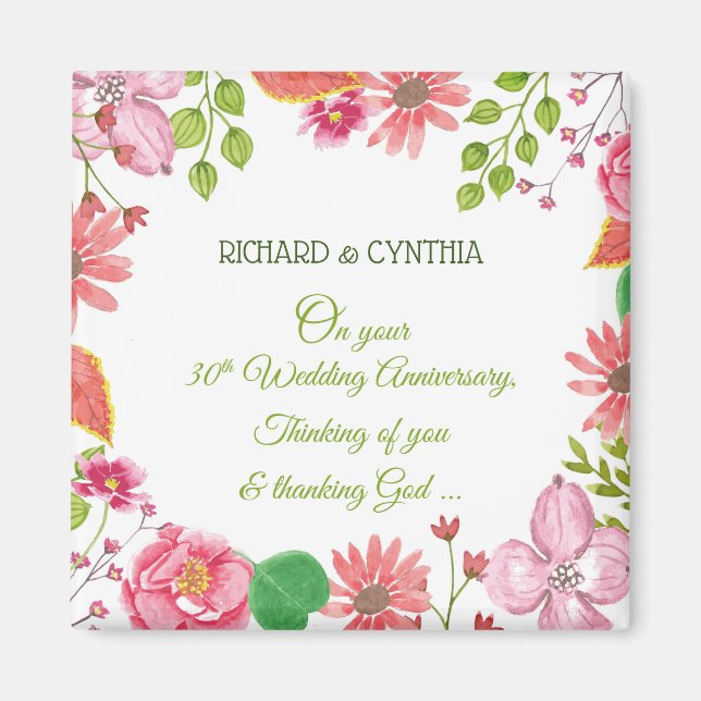 Íman Flores do 30 religioso (Frente)