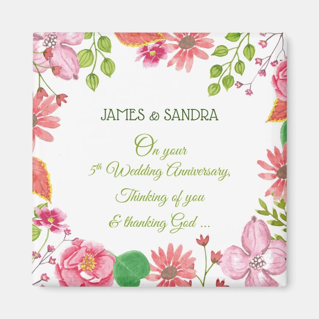 Íman Flores do 5 religioso (Frente)