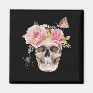 Íman Flores do crânio Dão de Halloween da aranha-borbol