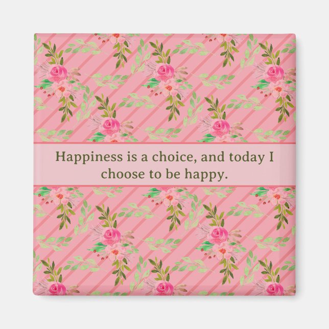 Íman Flores E Folhas De Afirmação (Frente)