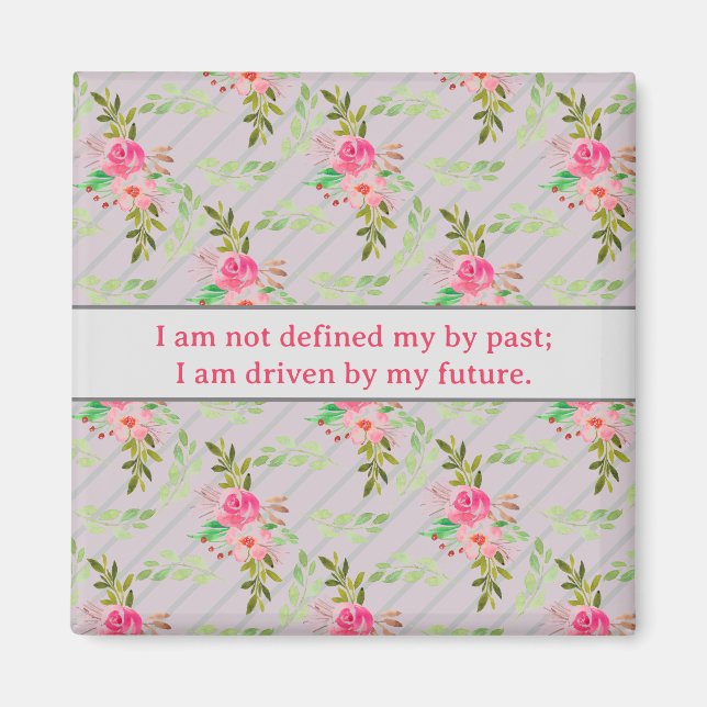 Íman Flores E Folhas De Afirmação (Frente)