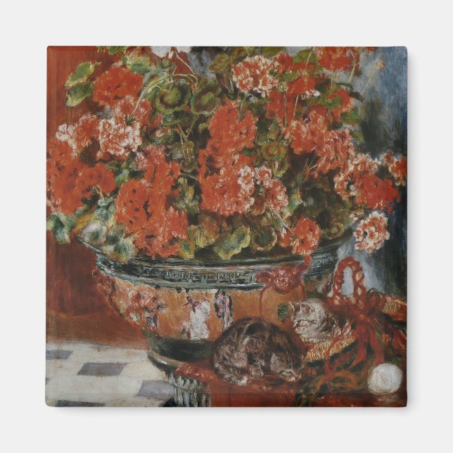 Íman Flores e Gatos (Fleurs et Chats) (Frente)