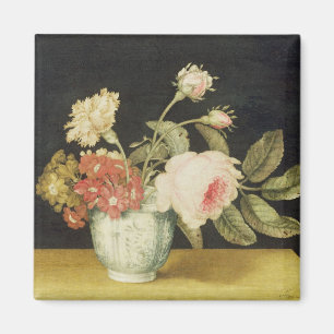 Íman Flores em um frasco de Delft (óleo no painel)