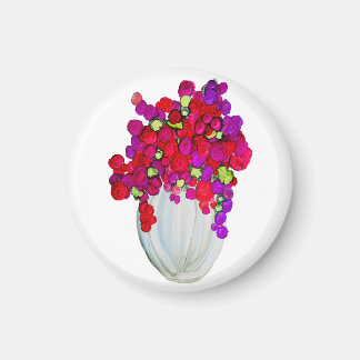 Íman Flores em Vaso
