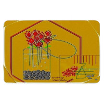 "Flores Frescas Sempre Fazem Meu Dia" 4 x 6 ímãs